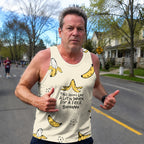 Funny Running Tank Top _ Free Banana 2 Tech Running Singlet