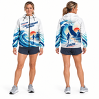 Custom Name California Wave Runner Running Windbreaker Jacket