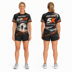 Custom Name Fearless 5K Runner Halloween Tech Running T-Shirt