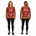 Custom Name Fa La La La Legs Running Long Sleeve Shirt