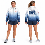 Custom Name Chicago Minimal Gradient Running Windbreaker Jacket