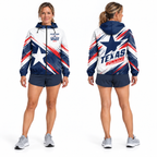 Custom Name Lone Star Republic Pace Running Windbreaker Jacket