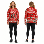 Custom Name Miles Merry & Bright Miles Santa Hustle Galveston Running Long Sleeve Shirt