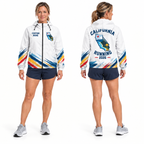 Custom Name California Map Runner Running Windbreaker Jacket