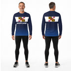 Maryland State Pride Long Sleeve Running T-Shirt
