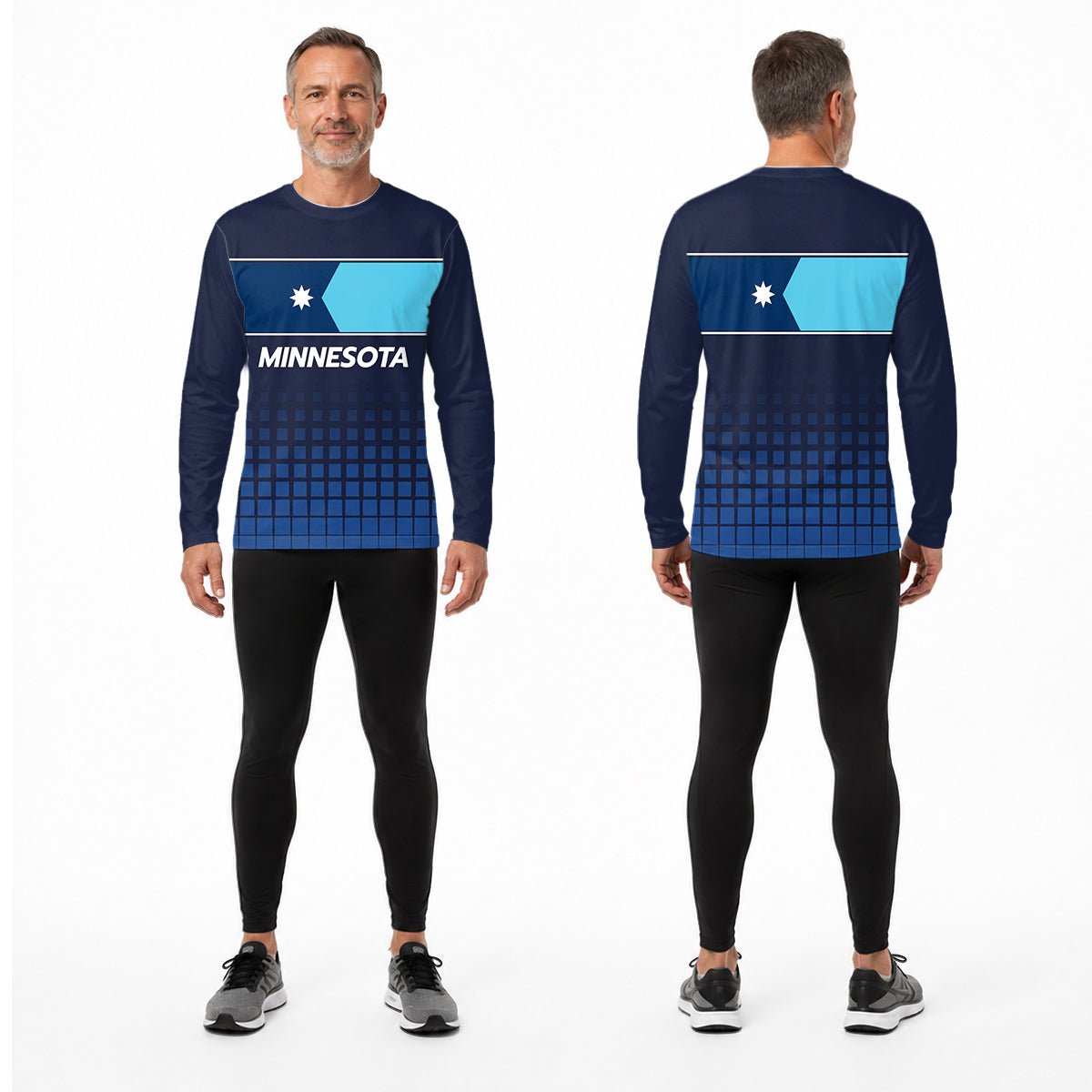 Minnesota State Pride Long Sleeve Running T-Shirt