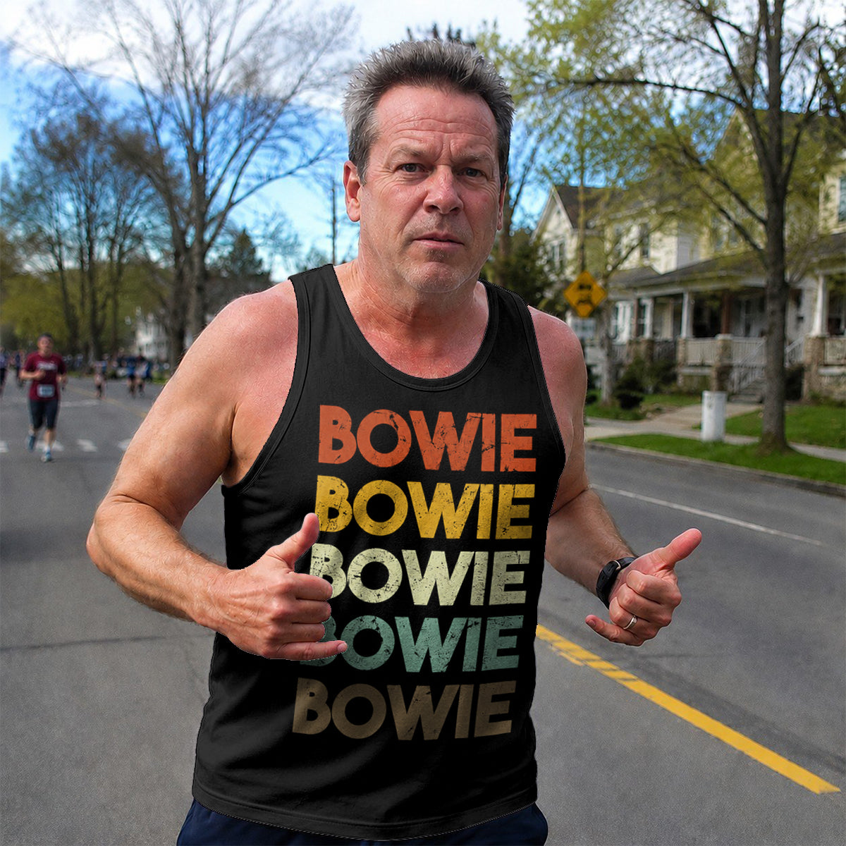 Maryland Running Tank Top Bowie Retro Running Singlet for Men and Women