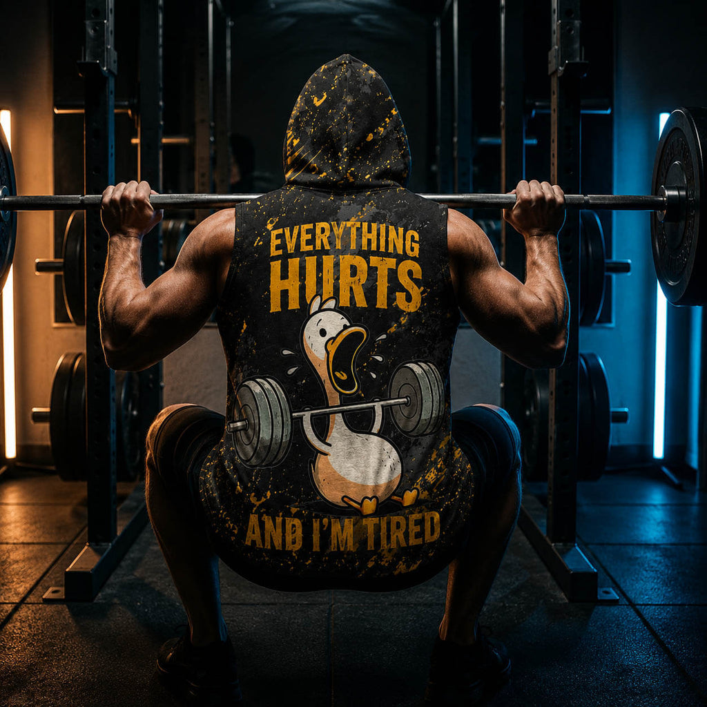 Everything Hurts Men's Workout Hooded Tank Top
