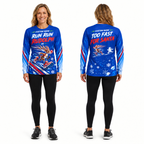 Custom Name Run Run Rudolph Running Long Sleeve Shirt