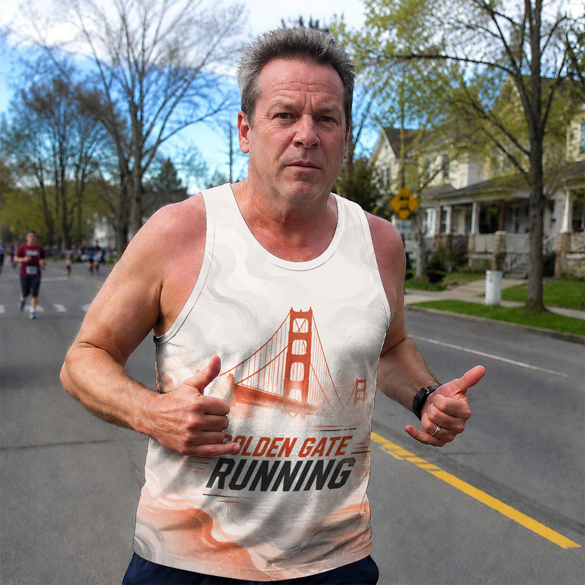 Golden Gate Fog Runner California State Running Tank Top