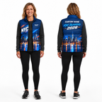 Custom Name NYC Midnight Lights Sleeveless Running Puffer Jacket