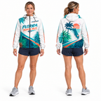 Custom Name Florida Tropical Miles Florida Running Windbreaker Jacket