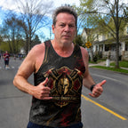 Men's Running Tank Top Firefighter Courage Under Fire Running Singlet