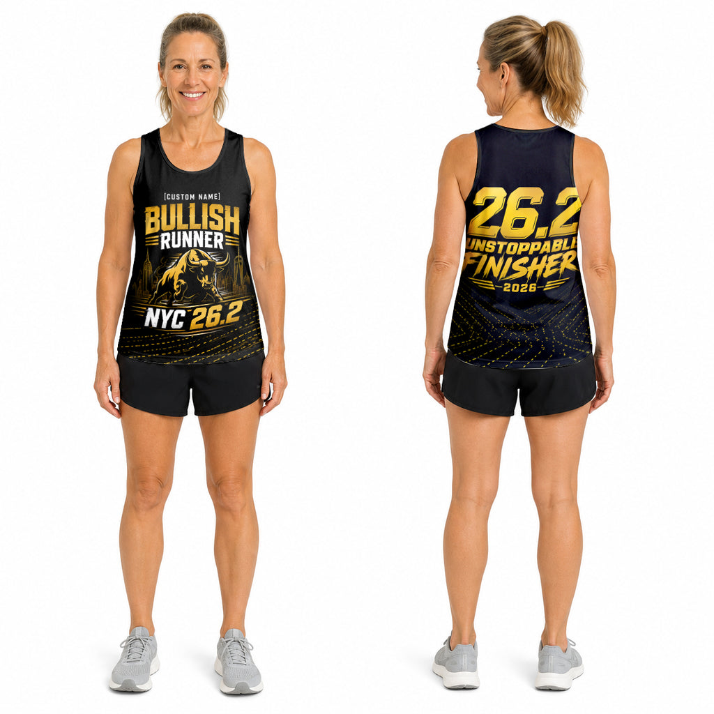 Wall Street Bull The NYC Race Day Running Tank Top