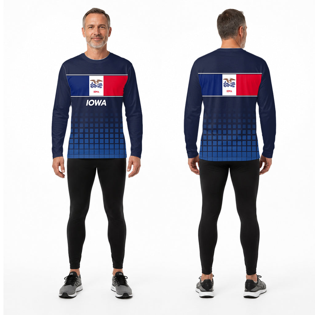 Iowa State Pride Long Sleeve Running T-Shirt