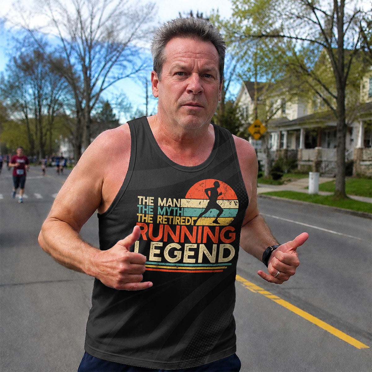 Retirement Running Tank Top The Man The Myth The Retired Running Singlet for Men and Women