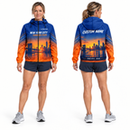 Custom Name New York City Sunset Runner Running Windbreaker Jacket
