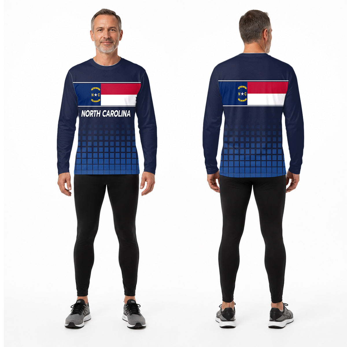 North Carolina State Pride Long Sleeve Running T-Shirt