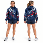 Custom Name State Finish Line Spirit Running Windbreaker Jacket