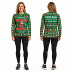 Custom Name Miles Sleigh the Season Santa Hustle Galveston Running Long Sleeve Shirt