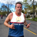 Patriotic Tech Running Tank Top - Rhode Island State Pride Running Singlet