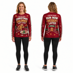Custom Name Christmas Calories Don’t Count Running Long Sleeve Shirt