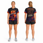 Custom Name 5K After Dark Halloween Tech Running T-Shirt