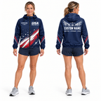 Custom Name Patriot Pace Jacket Running Windbreaker Jacket