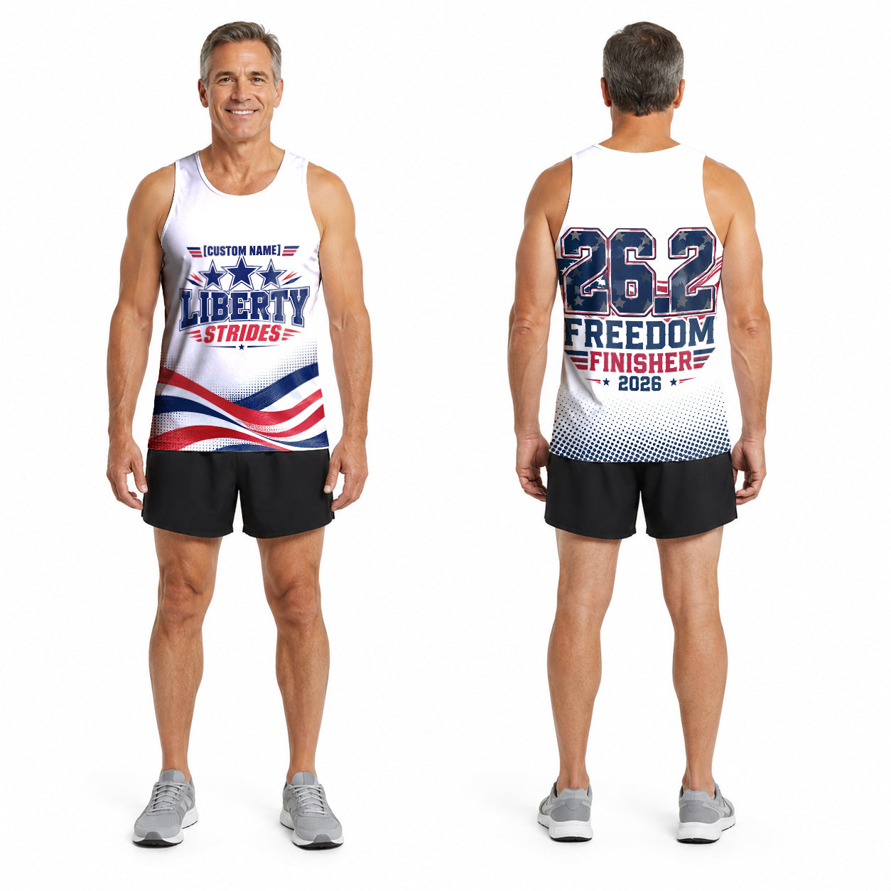 Liberty Strides The Marine Corp Race Day Running Tank Top
