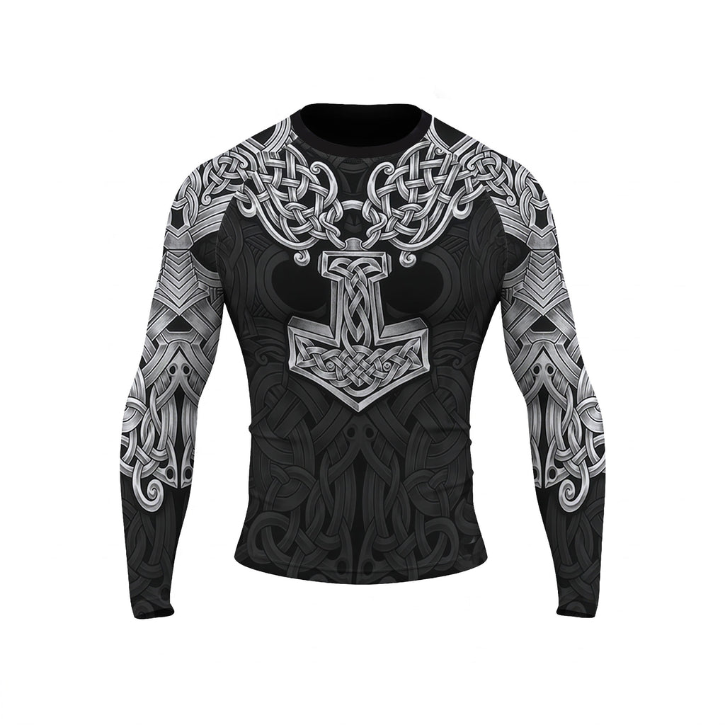 Asgardian Steel Black BJJ Rash Guard