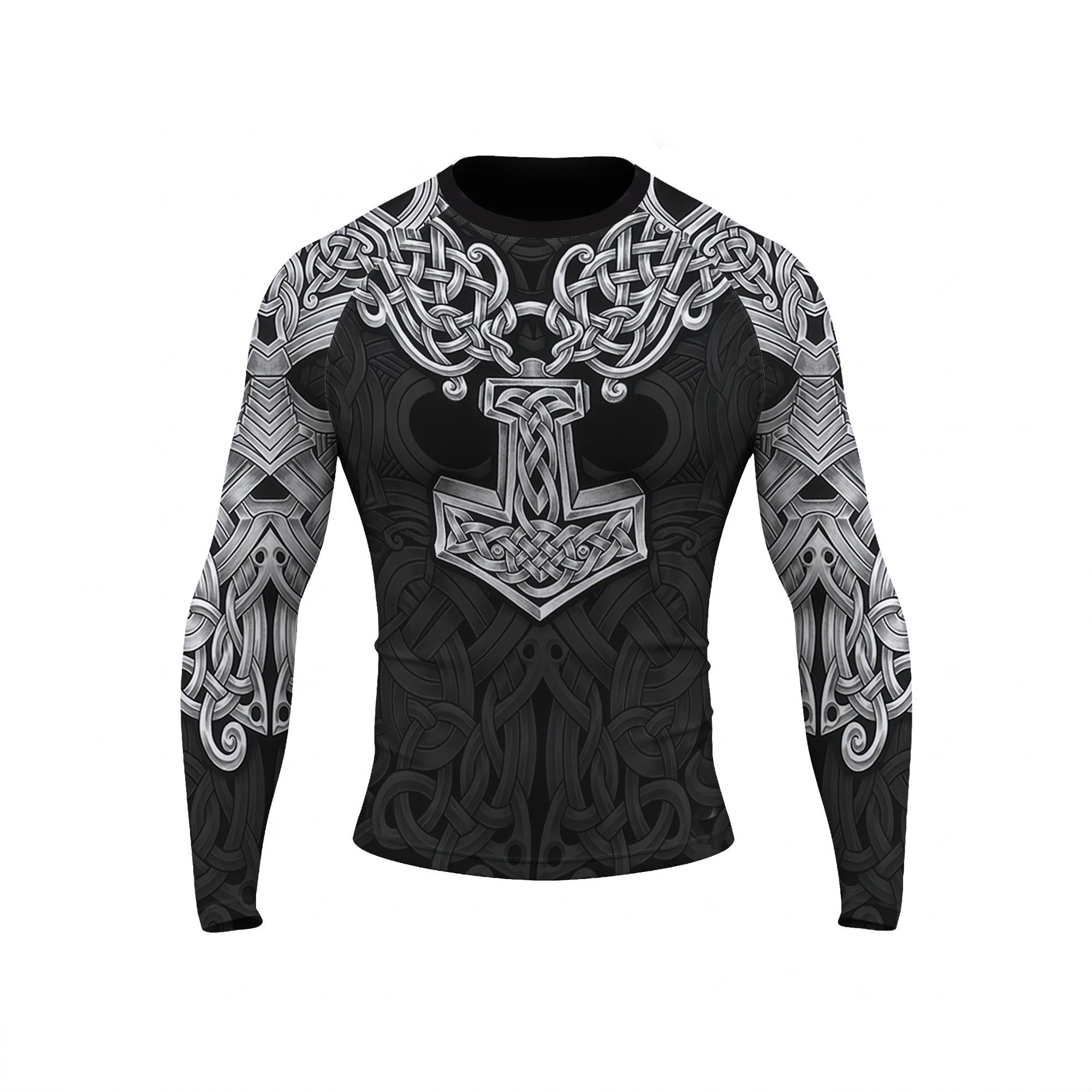 Asgardian Steel Black BJJ Rash Guard
