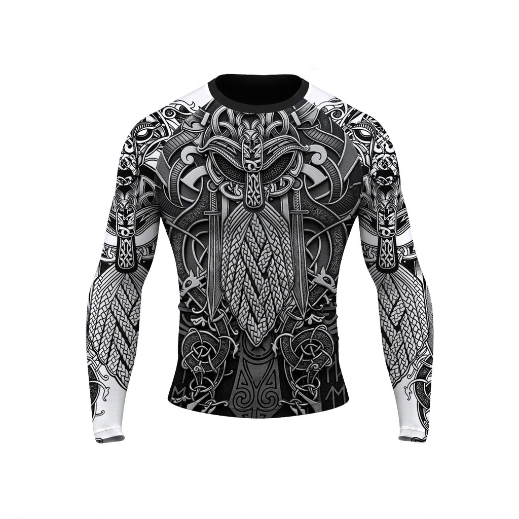 Path to Valhalla The Honored Warrior BJJ Rash Guard