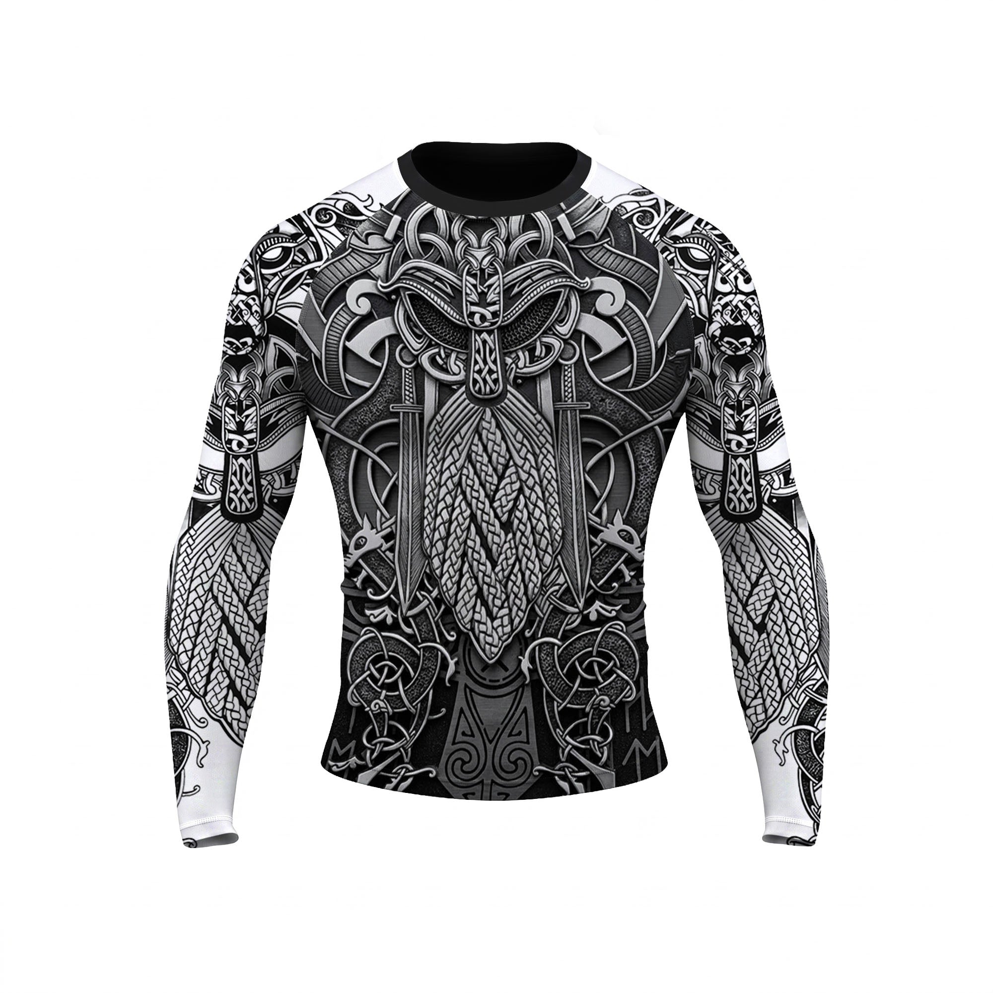Path to Valhalla The Honored Warrior BJJ Rash Guard