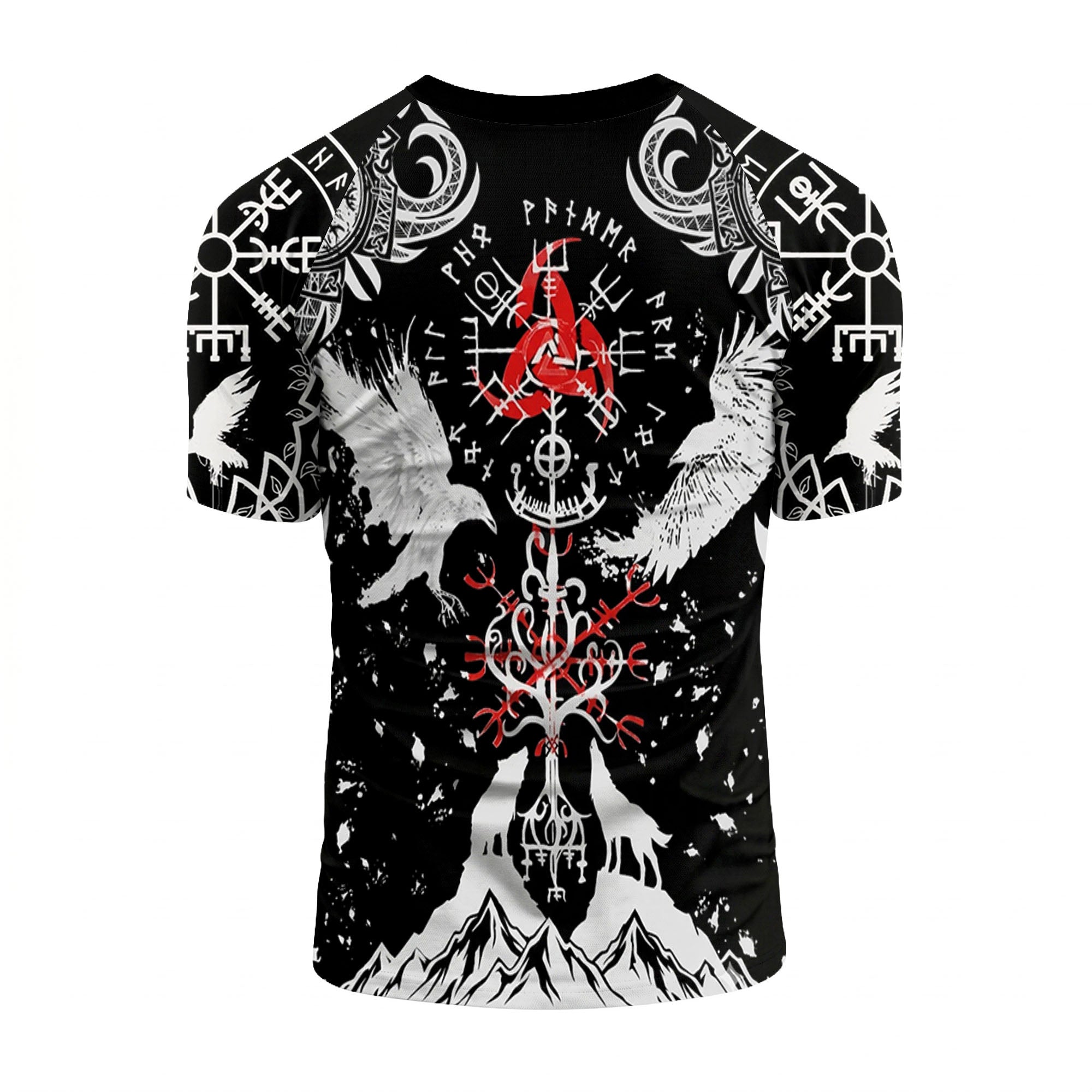 Shadows of Valhalla The Raven & Wolf BJJ Rash Guard