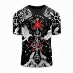 Shadows of Valhalla The Raven & Wolf BJJ Rash Guard