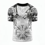 Odin’s Gaze The Fenrir & Vegvísir Guardian BJJ Rash Guard
