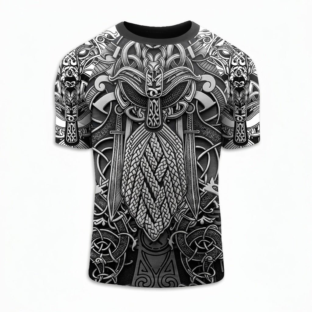Path to Valhalla The Honored Warrior BJJ Rash Guard