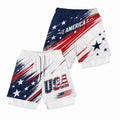 USA Patriotic 2-Layered Tech Running Shorts