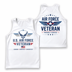 Veteran Running Tank Top - Proud Air Force Veteran Tech Running Singlet