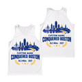 Add Name Conquered Boston 2027 Running Singlet Unisex Marathon Tank Top