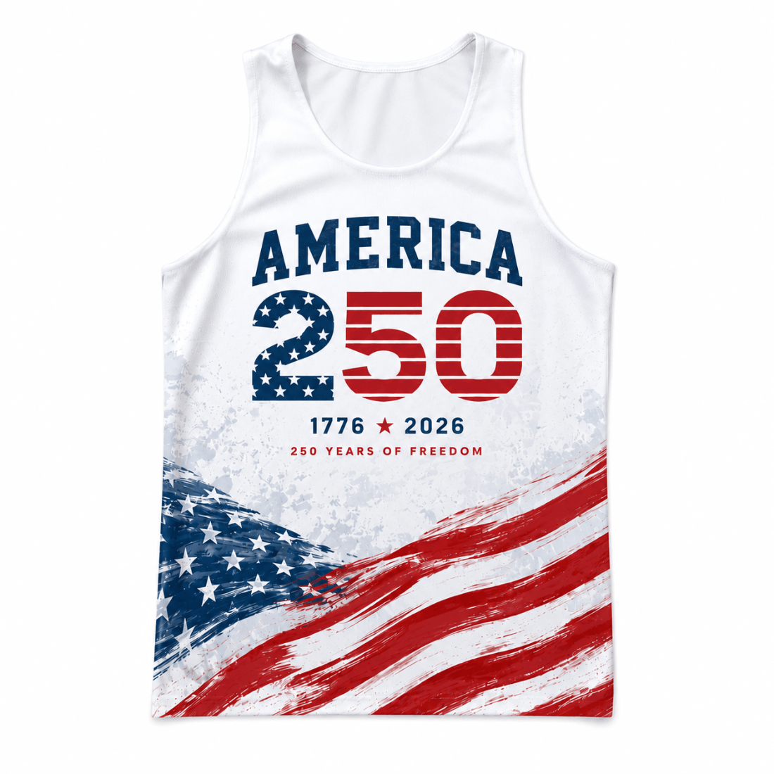 America 1776 2026 Tech Running Tank Top