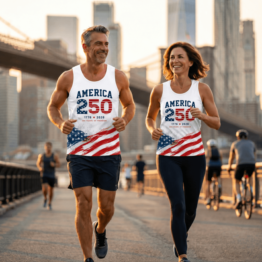 America 1776 2026 Tech Running Tank Top