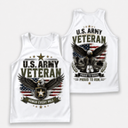 Veteran Running Tank Top - Army Veteran Tech Running Singlet