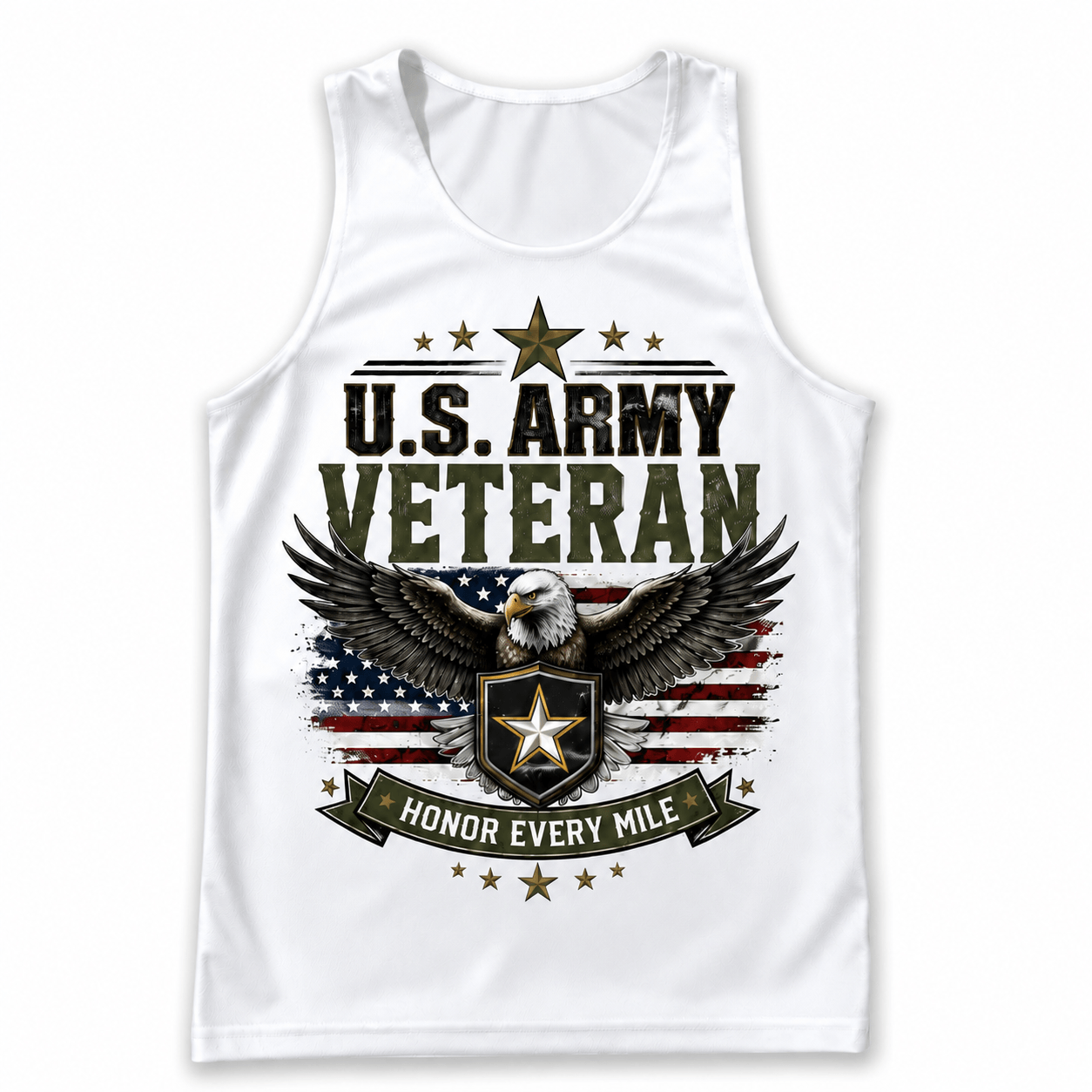 Veteran Running Tank Top - Army Veteran Tech Running Singlet