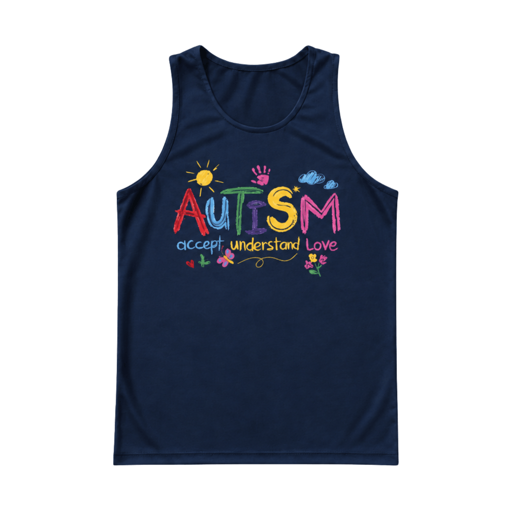 Autism Accept Understand Love Running Singlet Unisex Tank Top