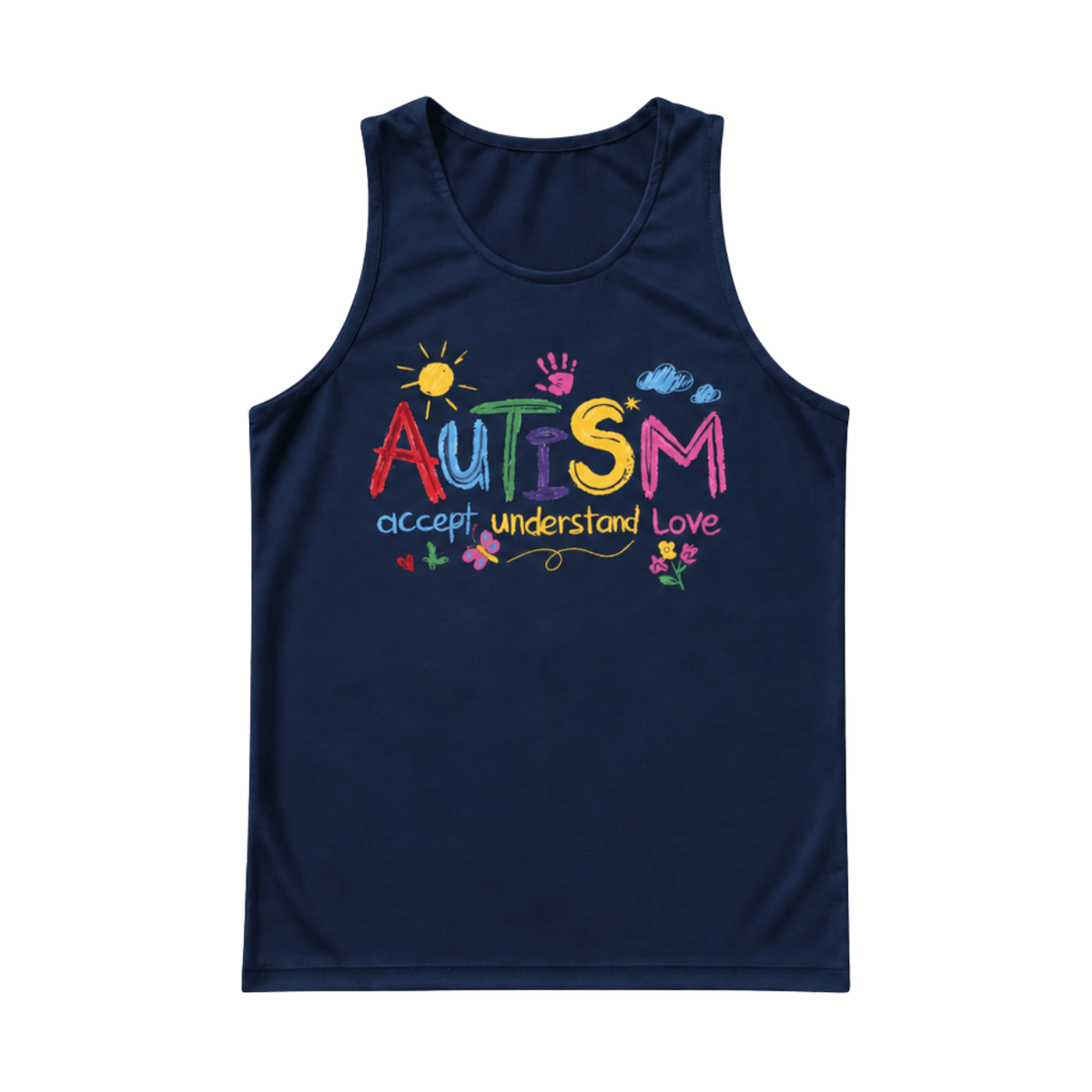 Autism Accept Understand Love Running Singlet Unisex Tank Top