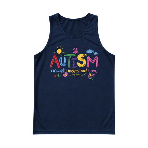 Autism Accept Understand Love Running Singlet Unisex Tank Top