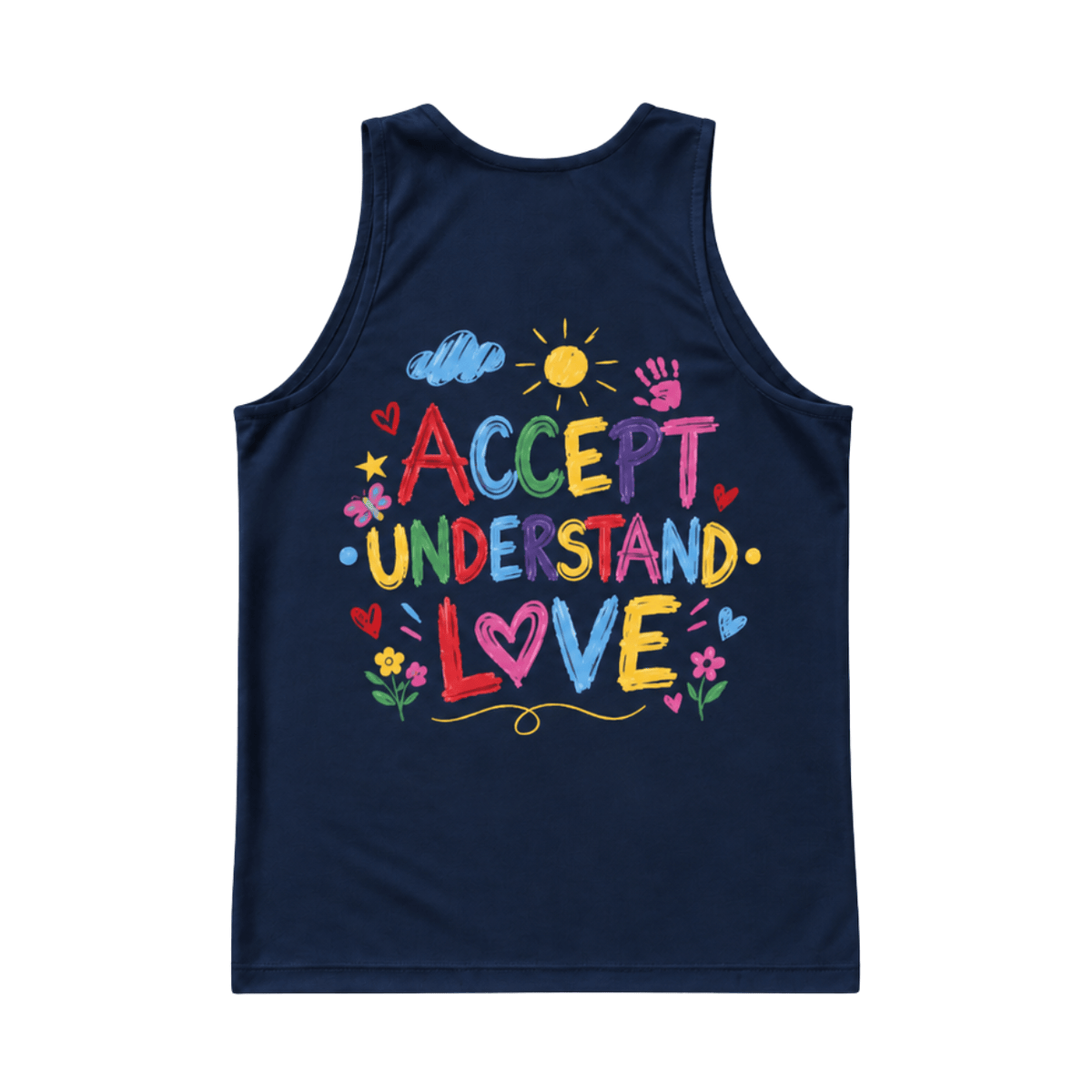 Autism Accept Understand Love Running Singlet Unisex Tank Top