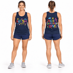 Autism Accept Understand Love Running Singlet Unisex Tank Top