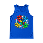 Autism One Of A Kind Puzzle Heart Running Singlet Unisex Tank Top